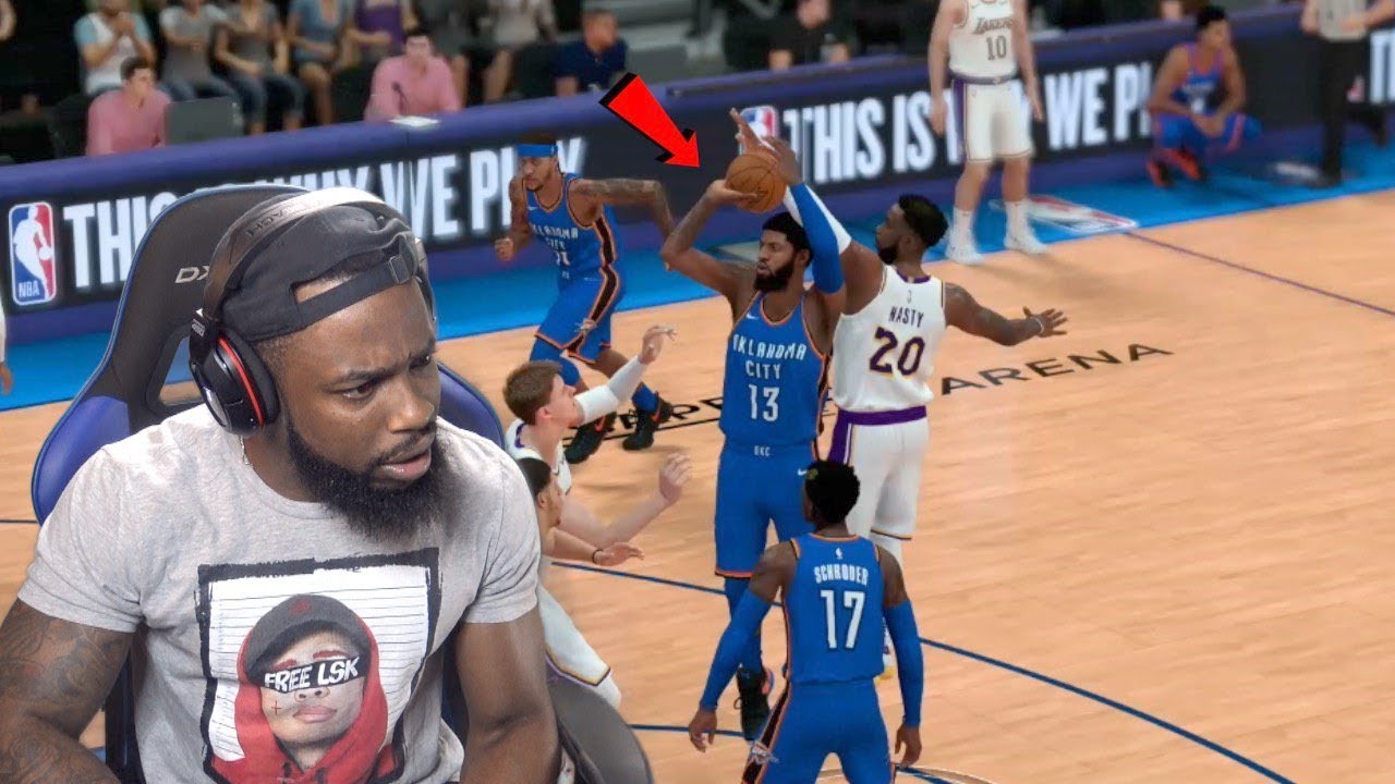 Lebron Was AFRAID Of Paul George! Lakers vs Thunder NBA 2K19 Ep 103