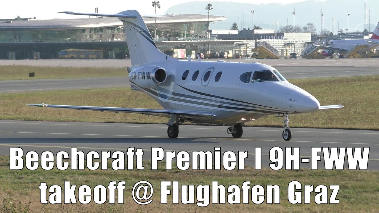 Europ-Star Beechcraft Premier I takeoff @ Flughafen Graz | 9H-FWW