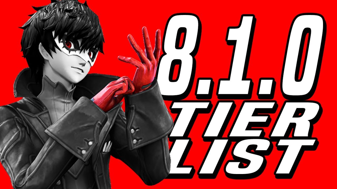 Smash Ultimate Version 8.1.0 Tier List