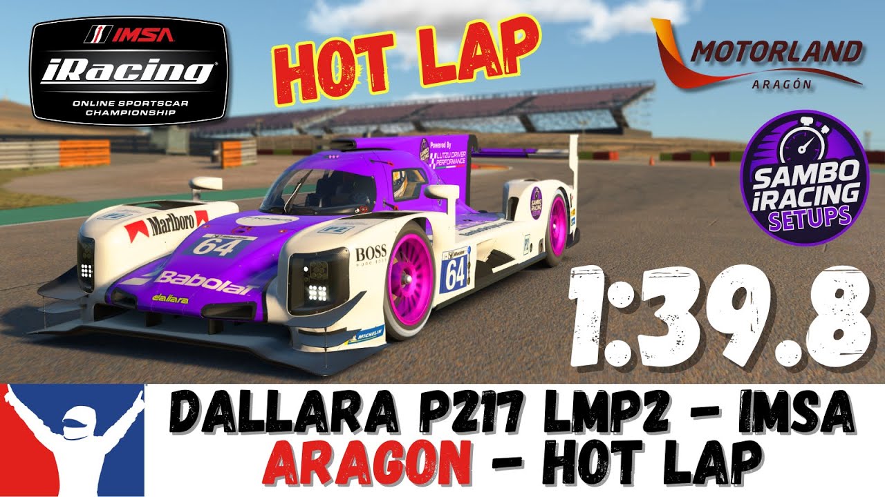 iRacing LMP2 Aragon Guide Lap - Dallara P217 LMP2 Motorland Aragon Guide Hot Lap