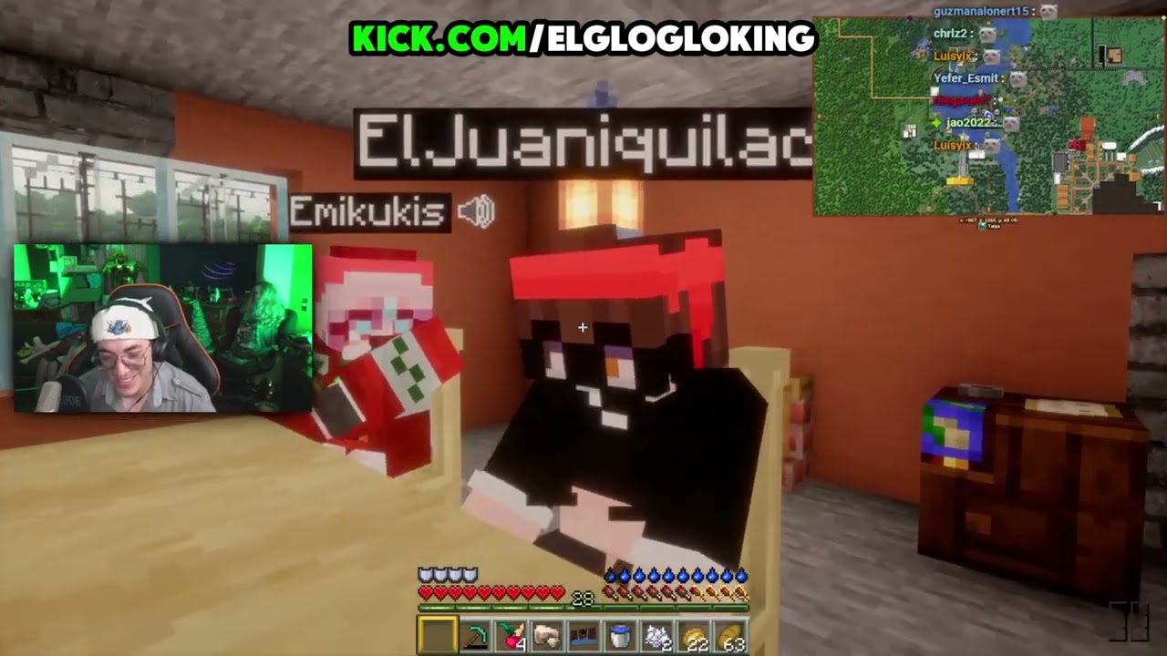 GLOGLOKING SE ENTERA DE LA RELACIÓN de JUANSGUARNIZO y EMIKUKIS 🤣 | TARMALAND DÍA 6