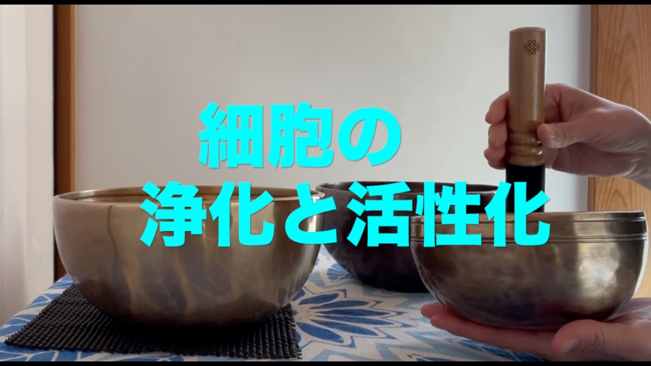 【シンギングボウル】【サウンドヒーリング】【細胞の浄化と活性化】