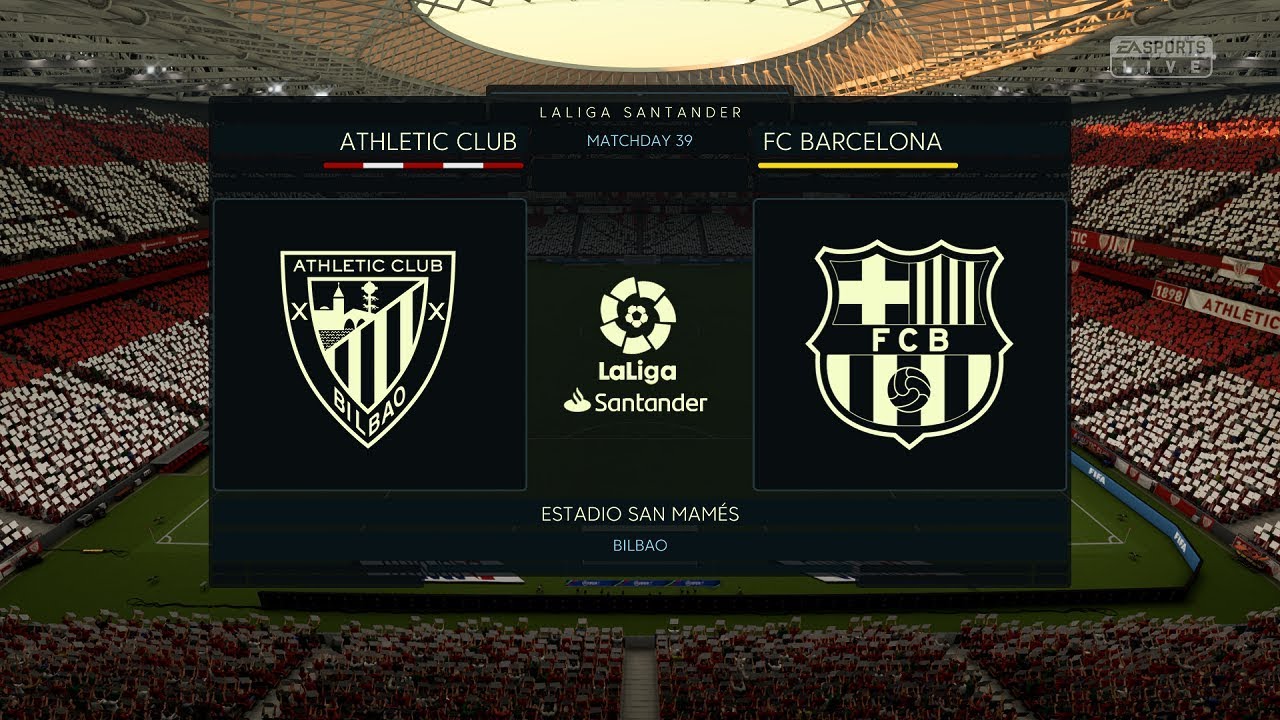 FIFA 20 La Liga 19-20 Athletic Club vs FC  Barcelona Gameplay PC