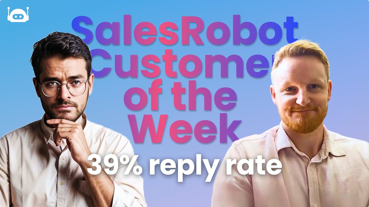 SalesRobot Champion Customer of the Week #35: James Adams (39% Reply Rate)