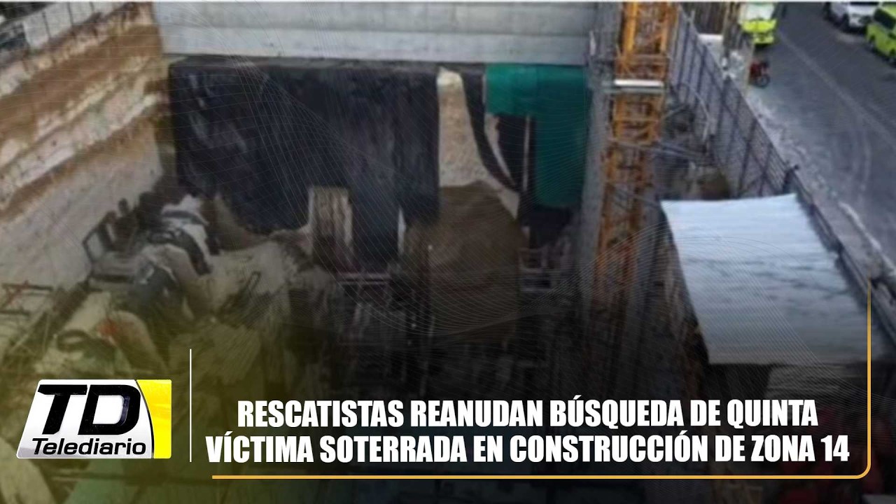 Rescatistas reanudan búsqueda de quinta víctima soterrada en construcción de zona 14