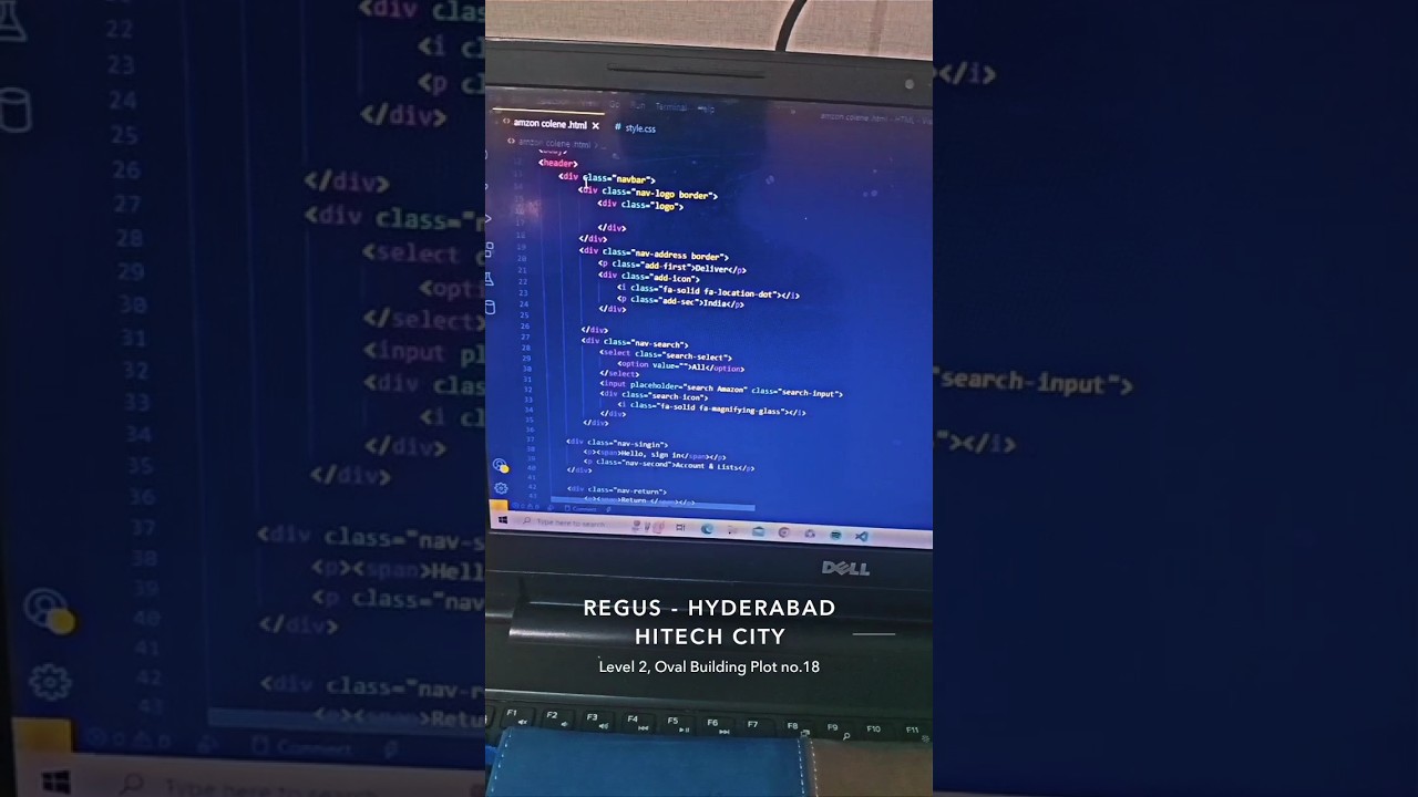 using html and CSS to create Amazon Clone #HTMLCSS #CodingTutorial#WebDev#HTML  #FrontEndDevelopment