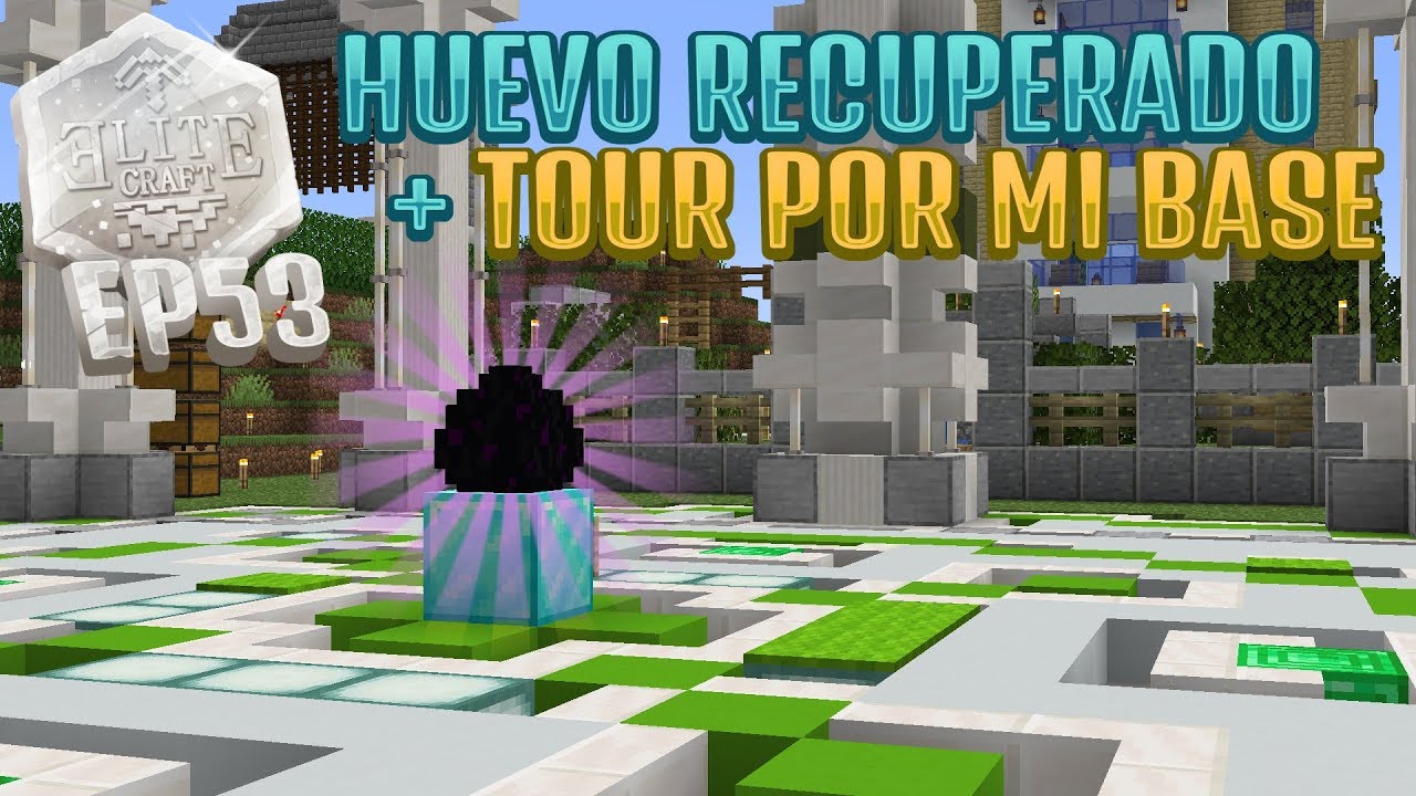 EliteCraft Ep53, Tour por mi NUEVA base y el huevo de dragón RECUPERADO!