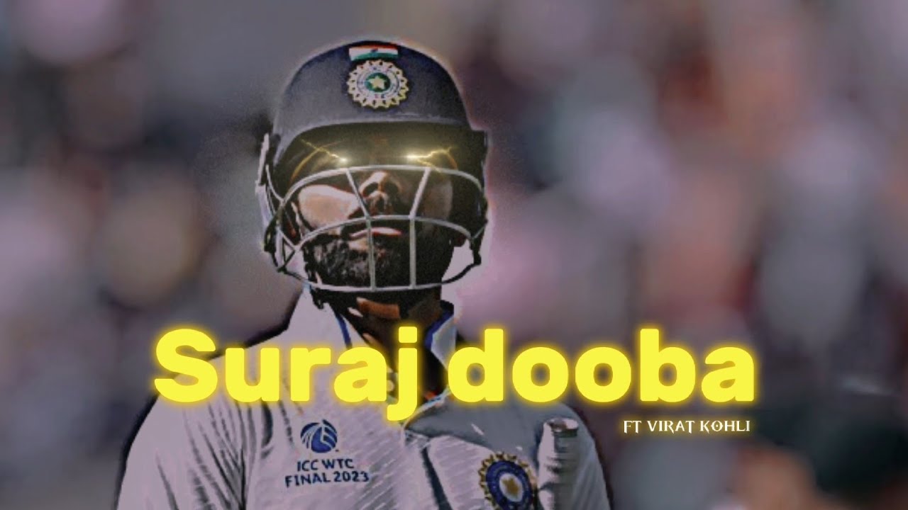 Suraj dooba hai ft Virat kohli edit 💫 || beat sync edit 🔥 #cricket #edit #batting #viral