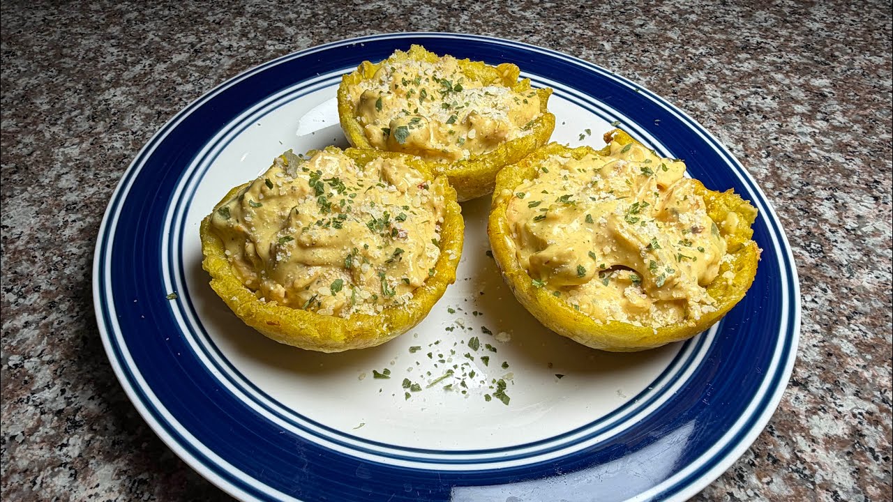 Creamy Chicken Plantain Cups