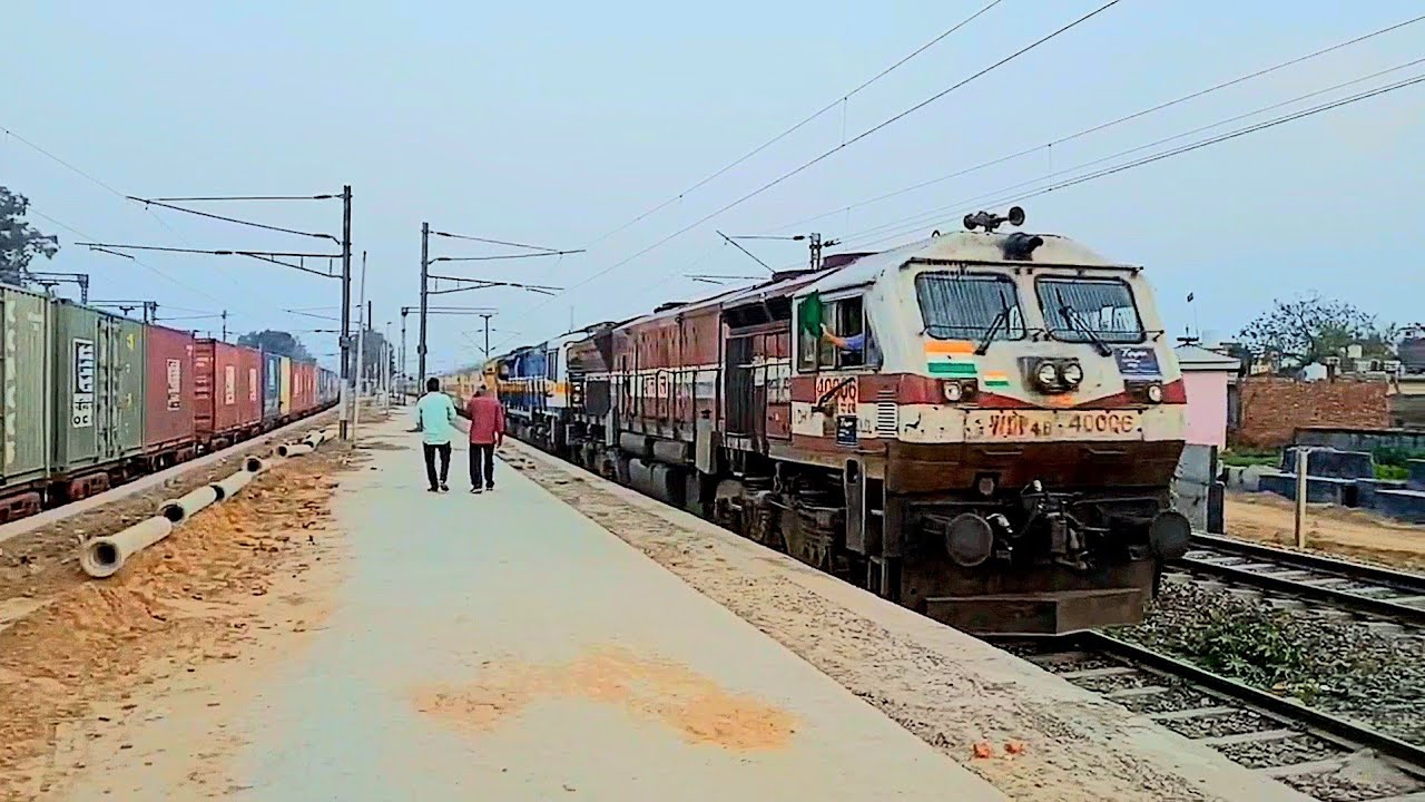 4 in 1 Back to Back Twwin Emd Lead Ambala Bhatinda Bound trains #railfanaman