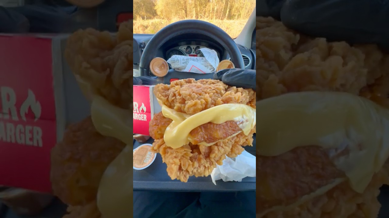 Car Munch Ep. 35! 🍗🔥 KFC UK Zinger Double Down ASMR Mukbang! 