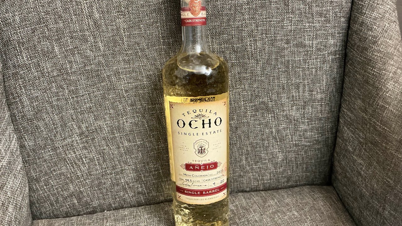 Tequila Ocho Single Barrel Añejo review Cask Strength ( Mesa Colorada 54.5 % Abv )