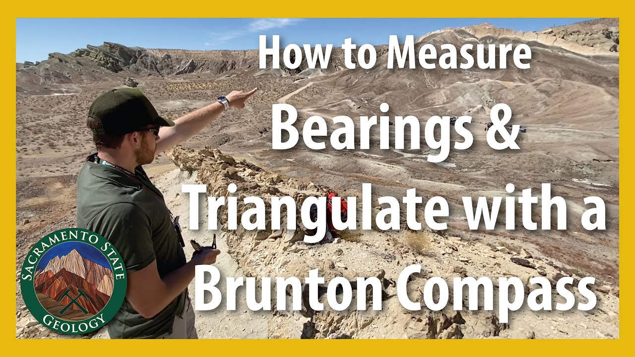 How to measure bearings & triangulate locations with a Brunton Compass