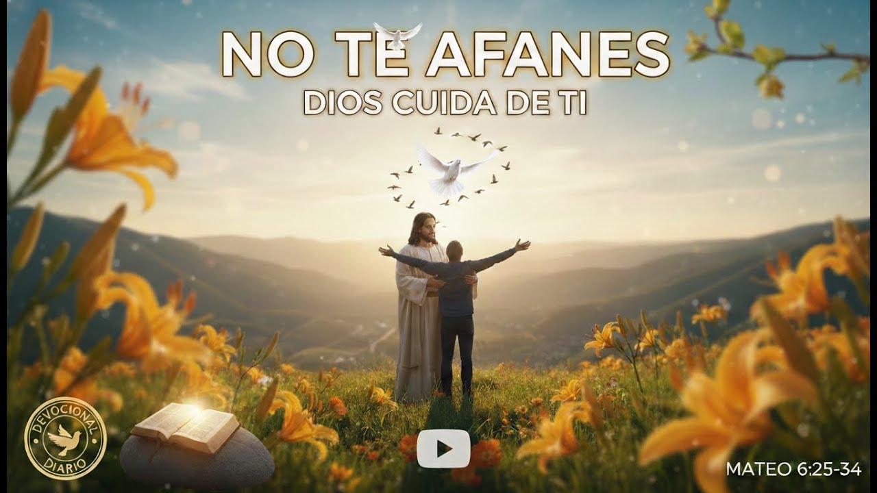 DIOS VIVE - NO TE AFANES: Dios Cuida de Ti 🙏 | Devocional Mateo 