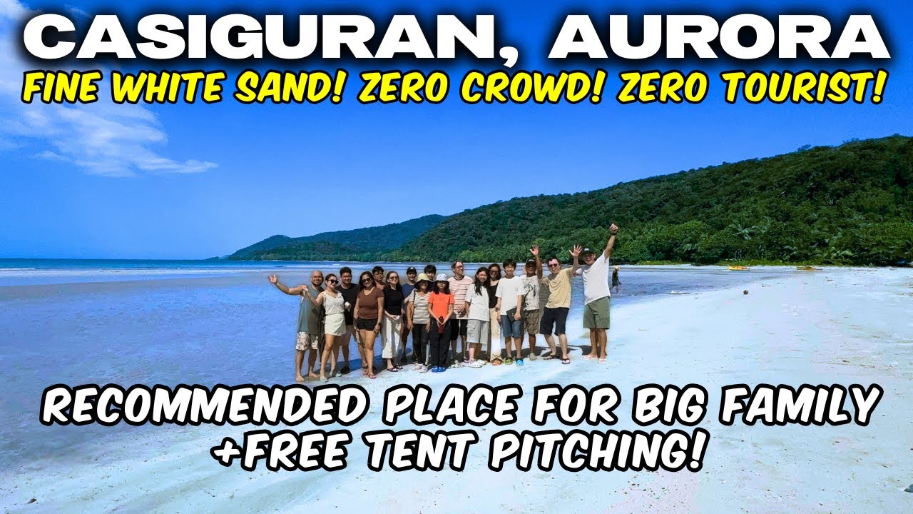 Best Family Beach Destination in Luzon Casapsapan Beach Fine White Sand Casiguran Aurora l FM