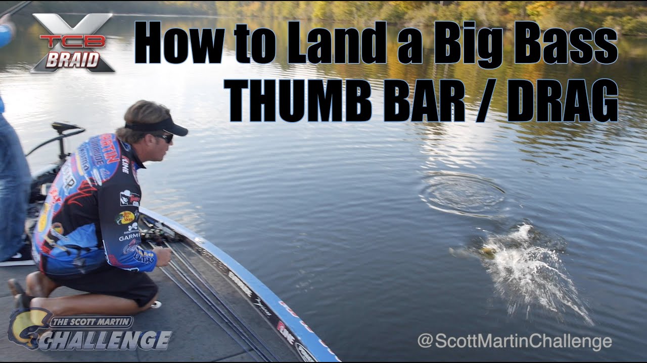 How to land a Big Fish - Drag and Thumb Bar Pro Techniques with Scott Martin and Jacob Wheeler