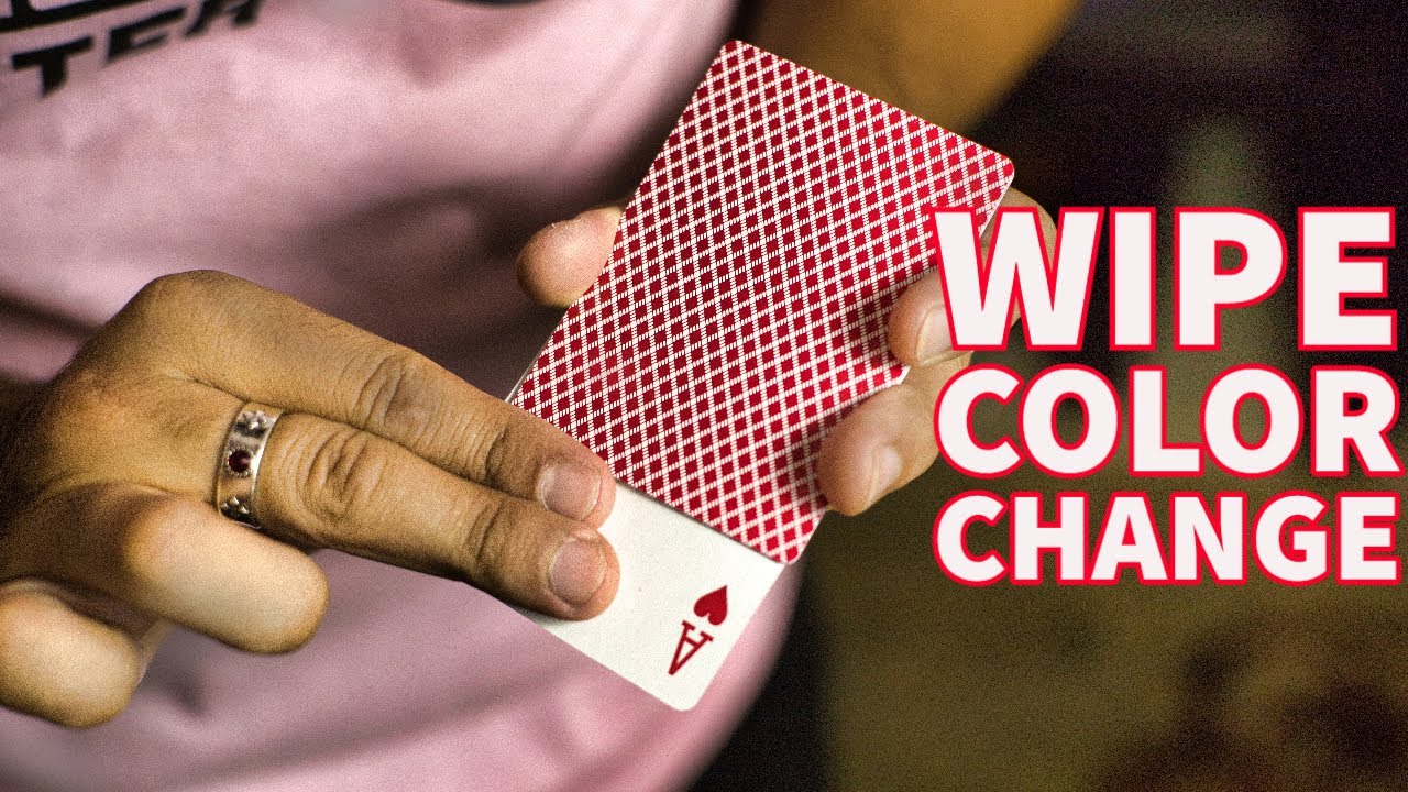 Easy WIPE Color Change -  Card Trick Tutorial