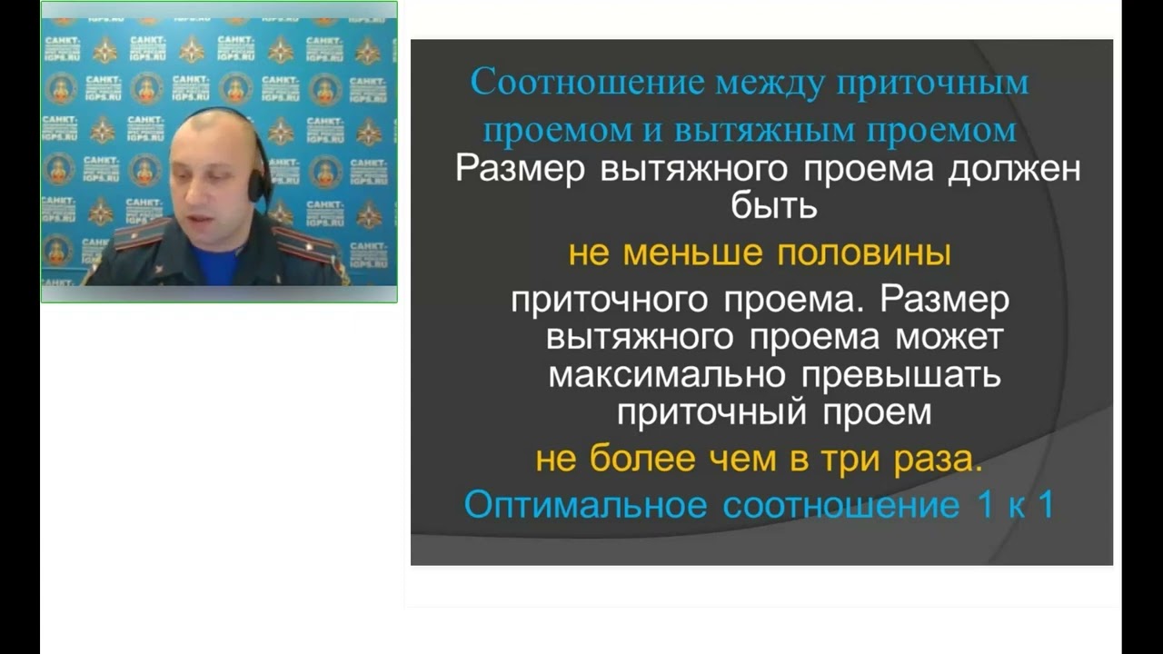 видеоурок по основам тактической вентиляции. Санкт-Петербургский университет ГПС МЧС России.