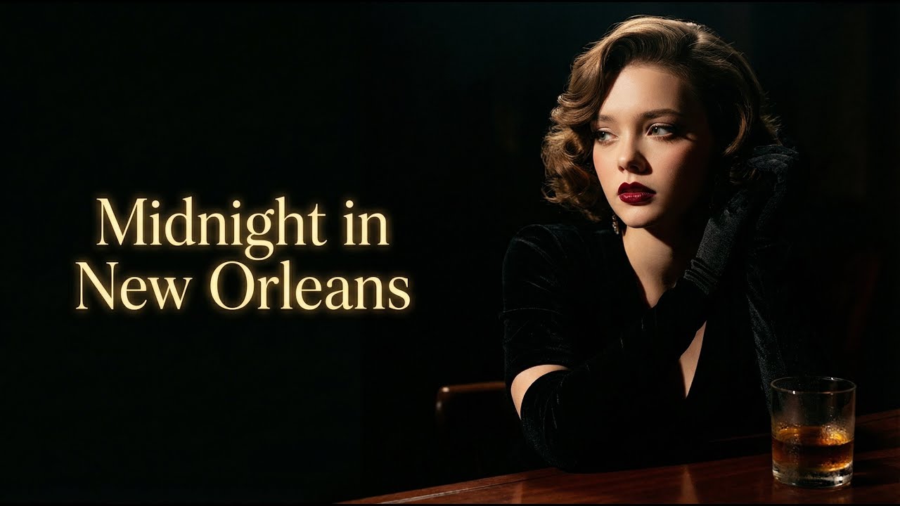 Midnight in New Orleans | Original Slow Jazz & Blues Ballad (Rain Ambience)