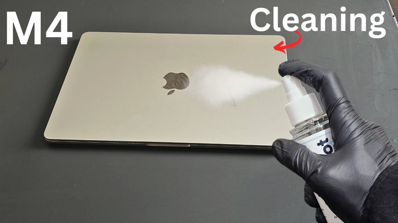 Deep Cleaning MacBook Air M4 (Starlight) ASMR | Fingerprint & Stain Removal (Satisfying or Not?)