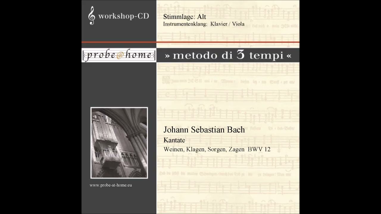 Weinen, Klagen, Sorgen, Zagen - BWV 12 - Bach - Alto - Alt - Kl-Viola - T1