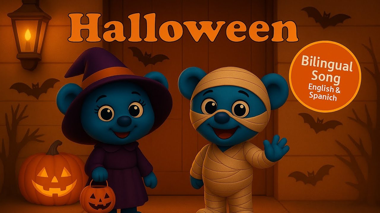 🎶 Trick or Treat Song – Bilingual Halloween Fun for Kids | English & Spanish Learning with Tedd 🐻💙