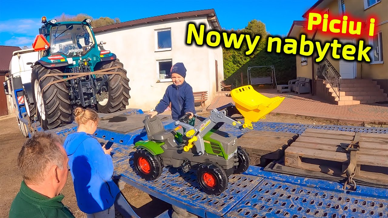 Piciu dostarcza 2 ciągniki 👉 Małego Fendt-a dla młodego rolnika i większego Arbos-a 5115 [Korbanek]