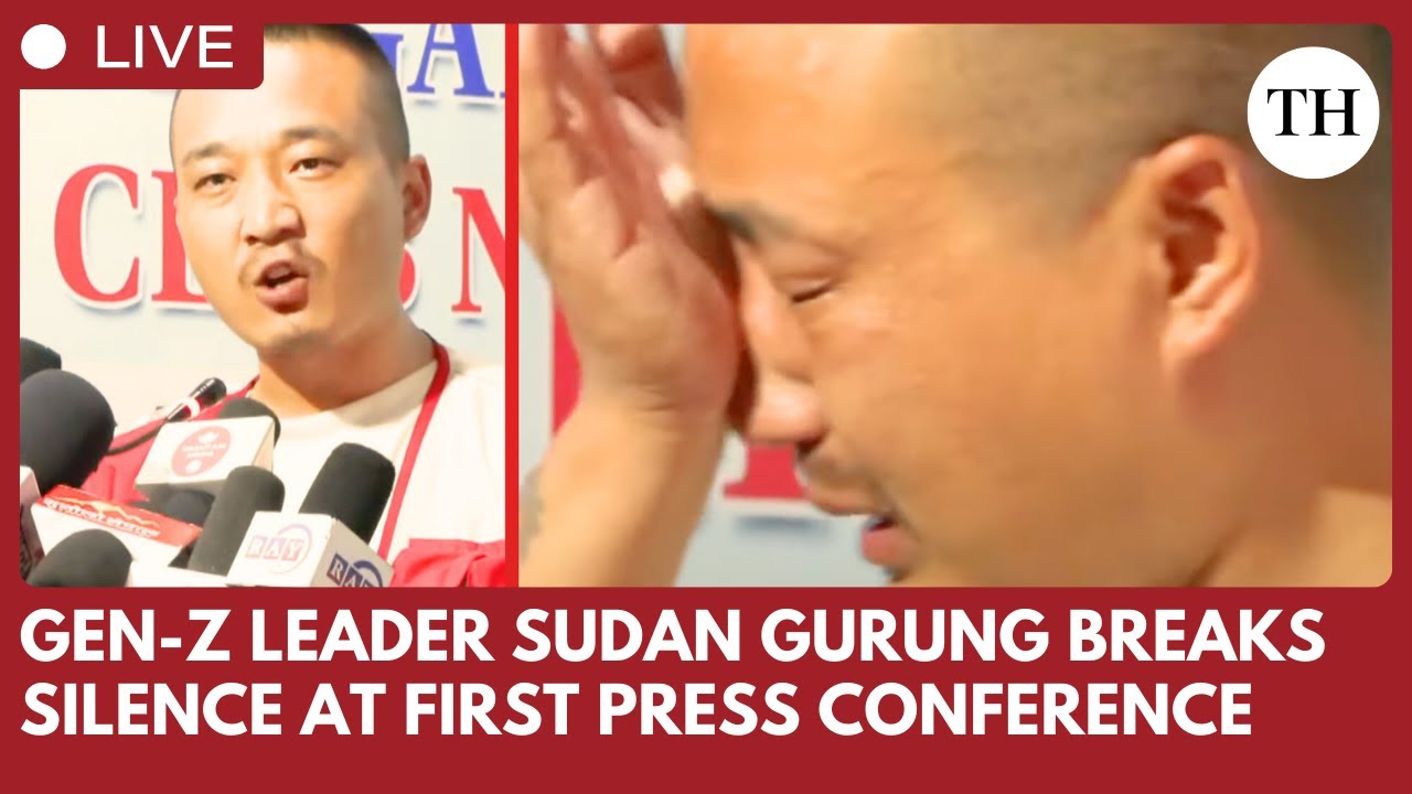 Gen-Z Leader Sudan Gurung gets emotional in his first Press Conference after the unrest
