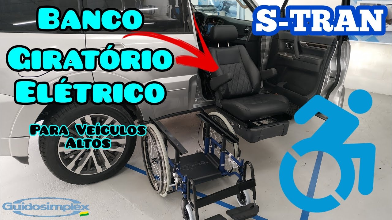 Banco Giratório Elétrico Embarque Cadeirante - S-TRAN GUIDOSIMPLEX