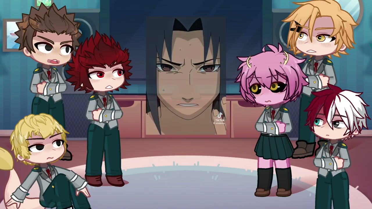 Class 1A react to sasuke uchiha | naruto shippuden | MHA BNHA | Deku | Gacha life