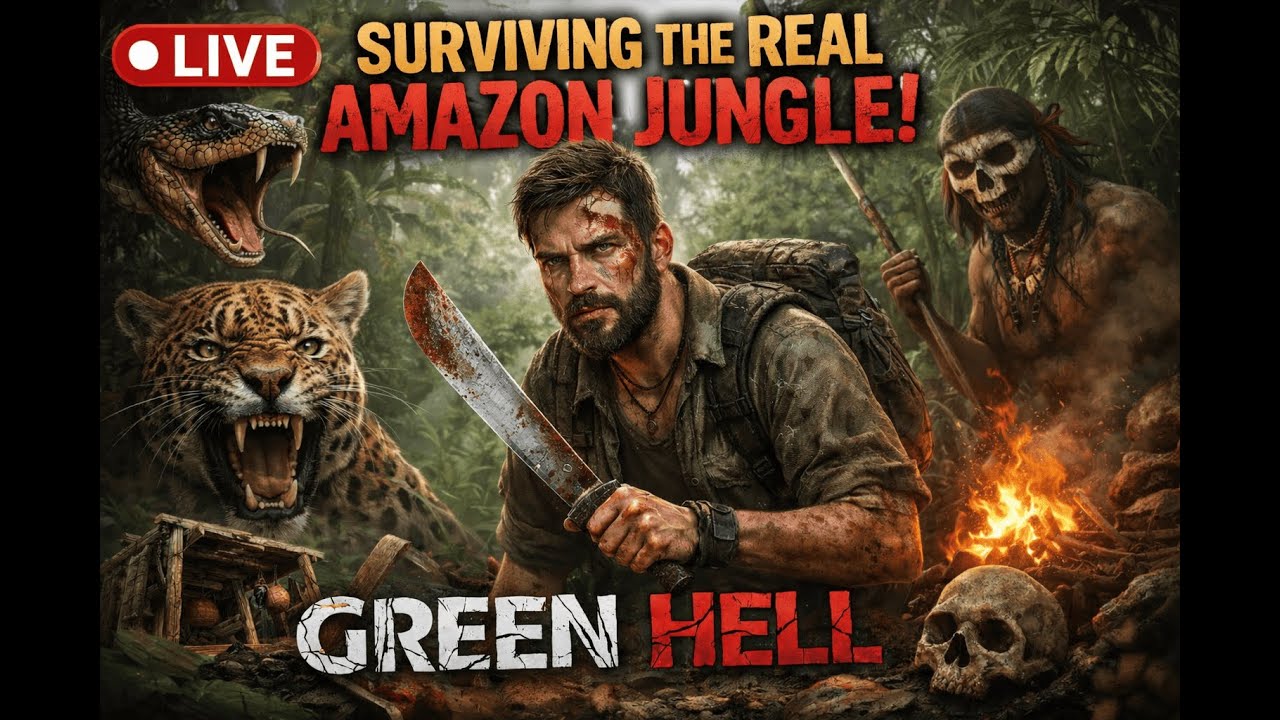 🔴 LIVE: Jungle Survival Gone WRONG! 🐍 | Green Hell with Friends