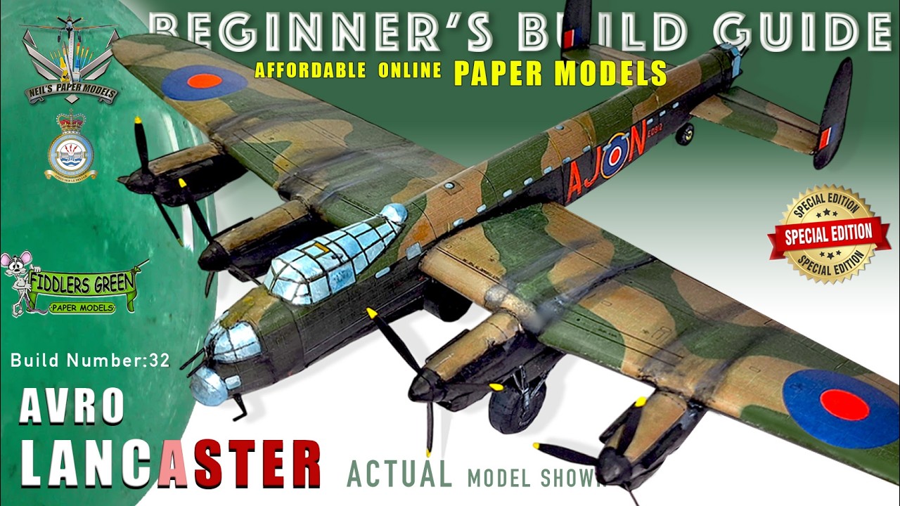 BEGINNERS GUIDE - HOW TO BUILD FIDDLERS GREEN MODEL   AVRO LANCASTER