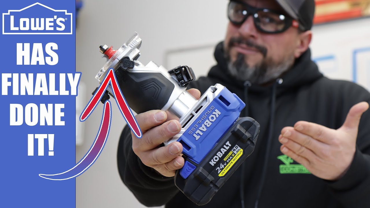 NEW Kobalt 24 Volt Max Brushless Cordless Compact Router (LOWE'S FINALLY DID IT)