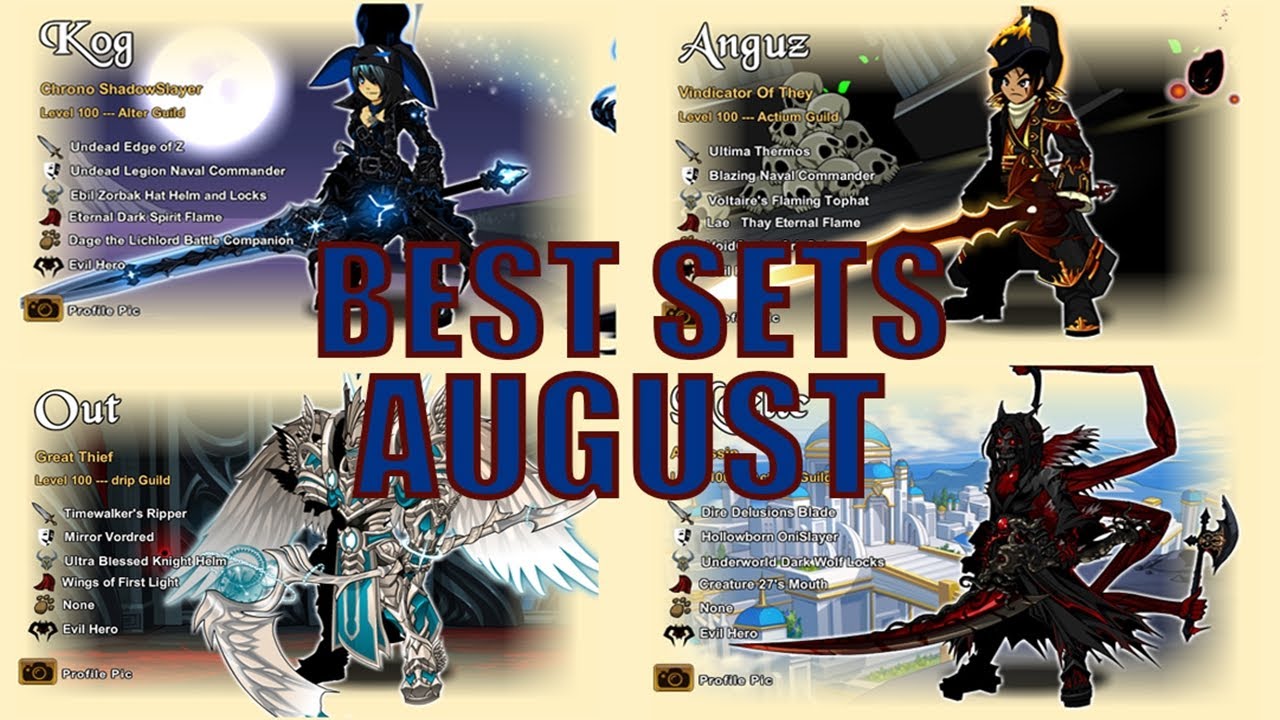 AQW - Best Sets Of The Month ( August 2025 )
