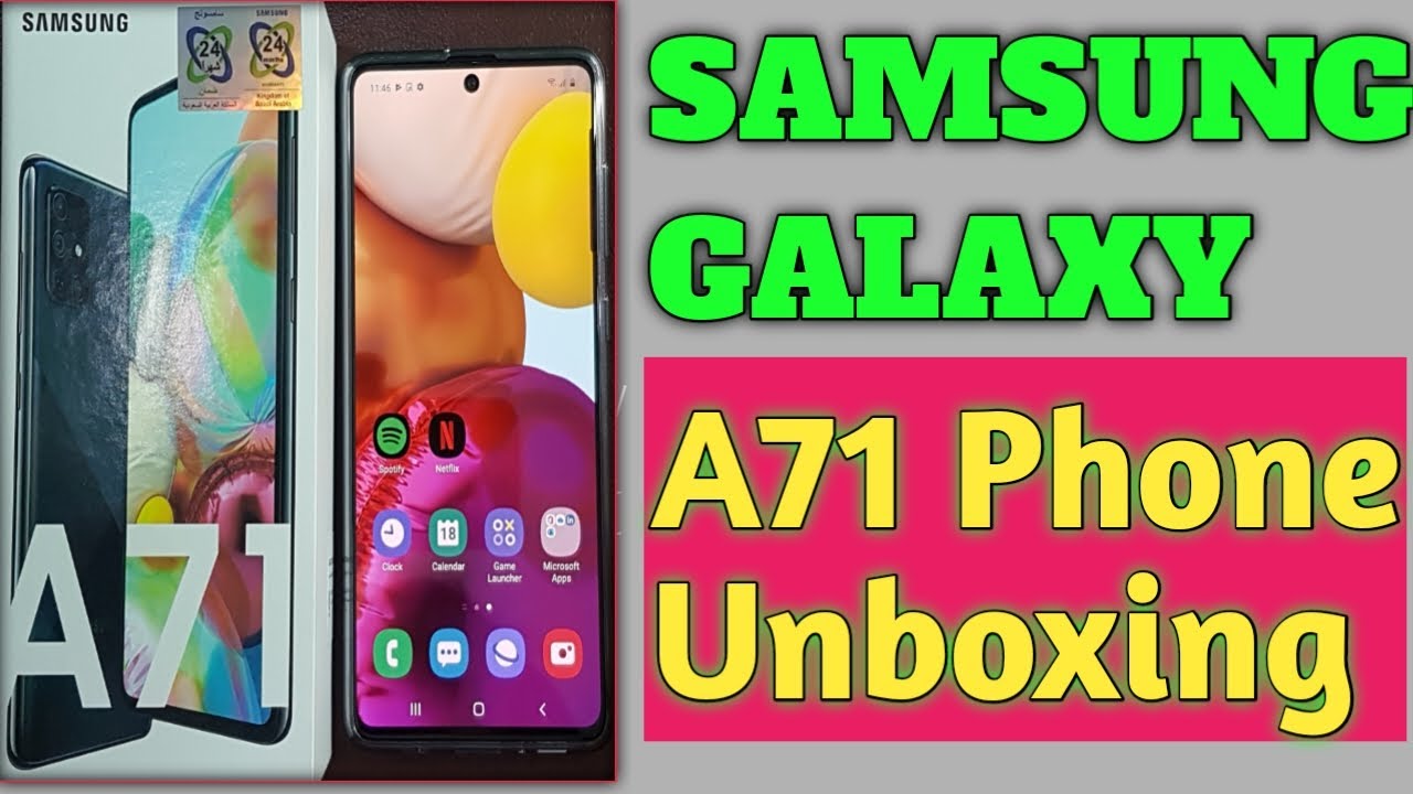 SAMSUNG GALAXY A71 UNBOXING BY GOLDEN NANOTECH