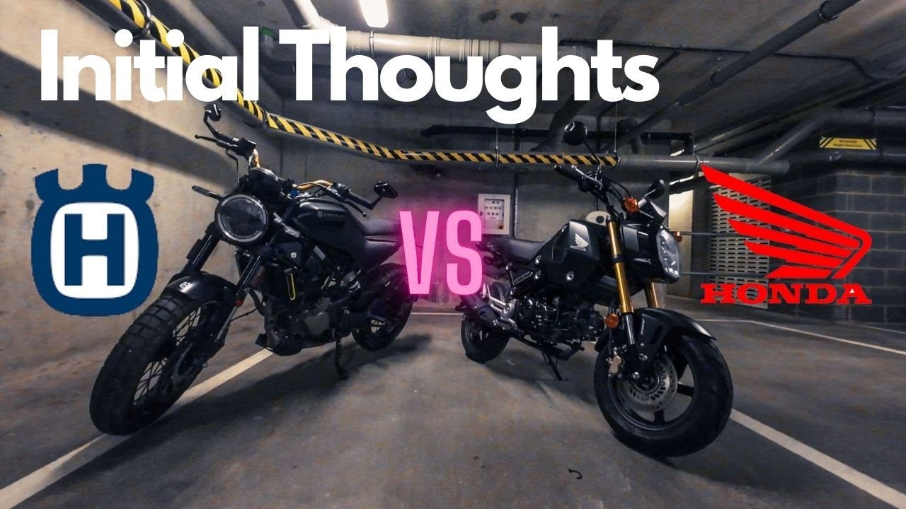 Initial thoughts on Husqvarna Svartpilen 125 vs Honda Grom | Which bike is better for beginner ?