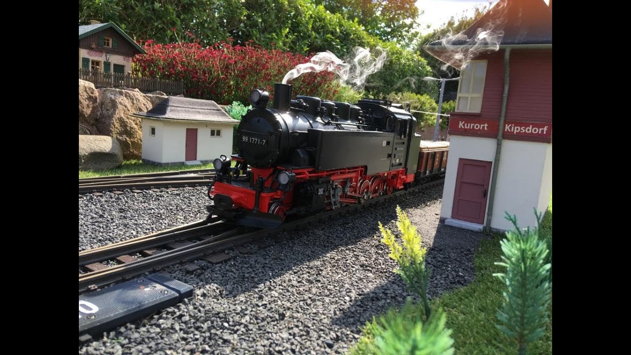 BW Gartenbahn - Güterzug auf der kleinen Weißeritztalbahn - LGB - Piko