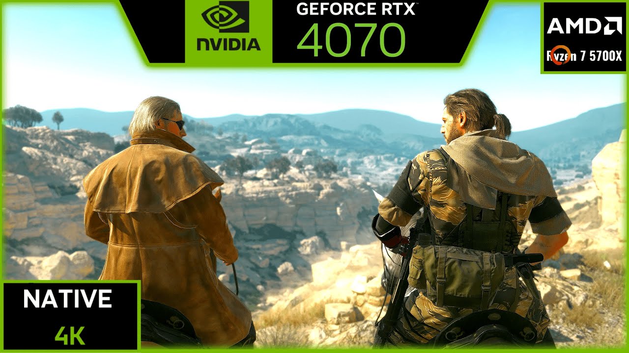 MGSV THE PHANTOM PAIN : RTX 4070 (MAX SETTINGS NATIVE 4K)