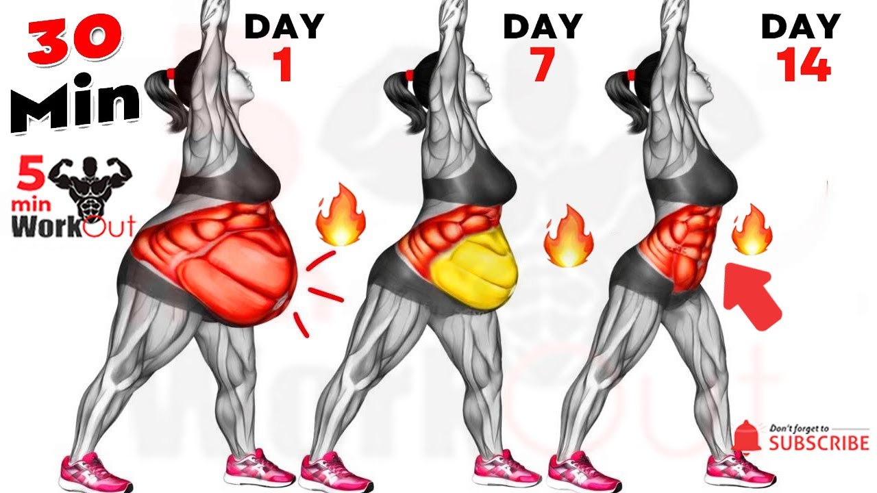 30 Min Standing Exercises to Get a FLAT STOMACH Faster 🔥Get Flat Abs 🔥 Killer Home Workout
