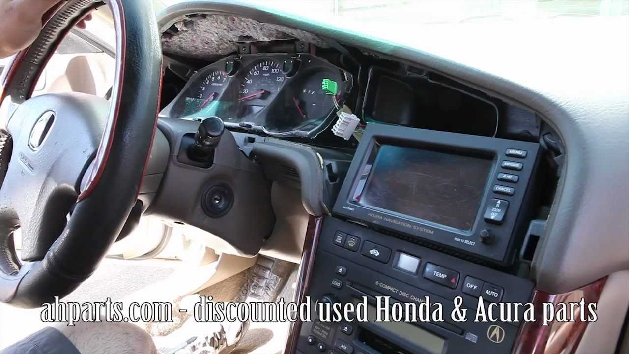 How to change replace install radio navigation screen 1999 2000 2001 2002 2003 Acura TL Replacement