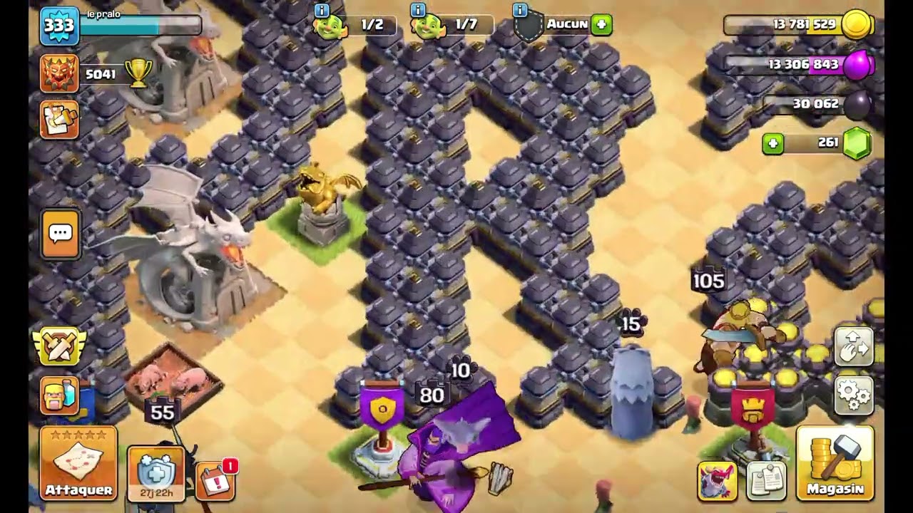 live coc attaque légende et LDC