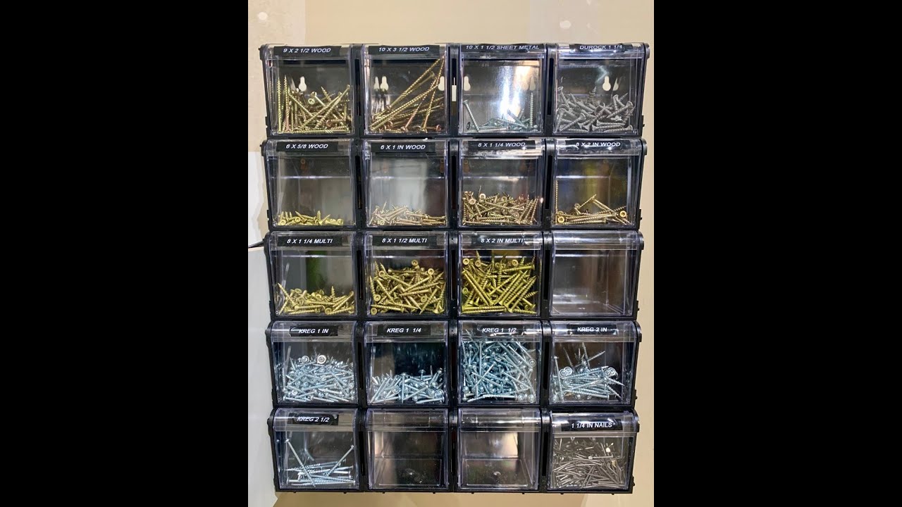 Harbor Freight Stacking Tilt Bin DIY french cleat wall mount