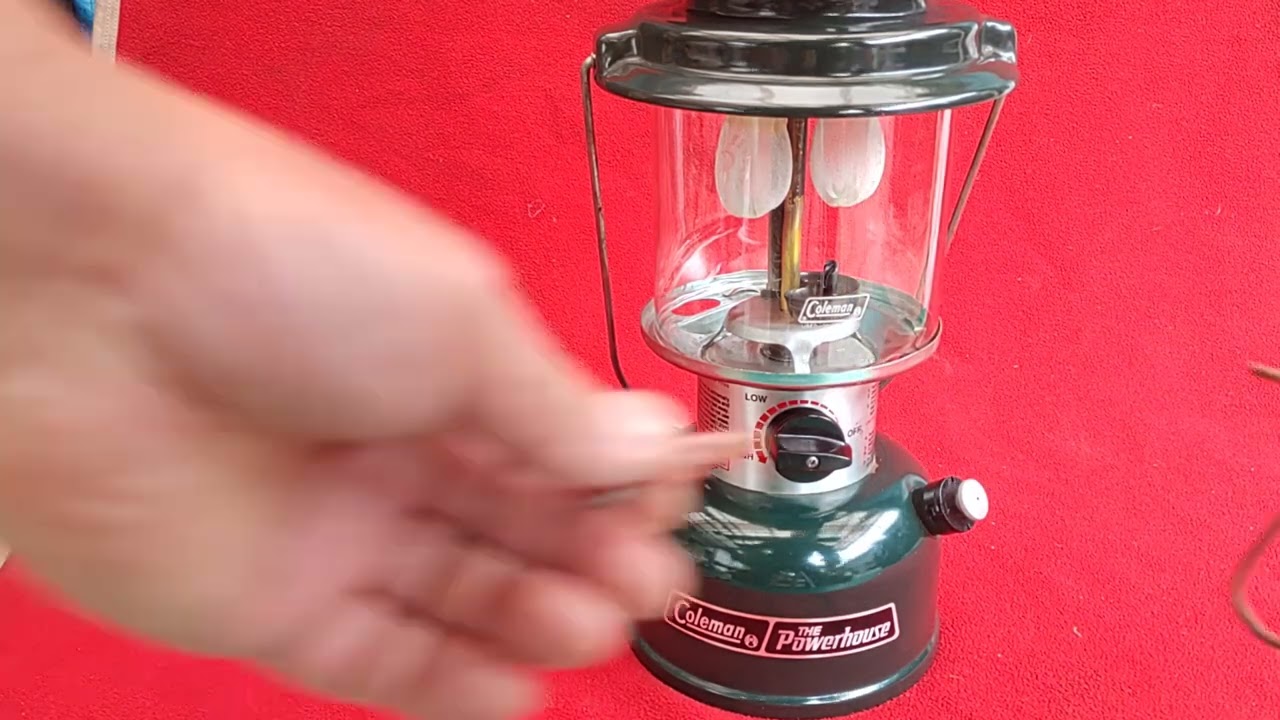 Coleman290 2マントルランタン　灯油で点灯してみました。