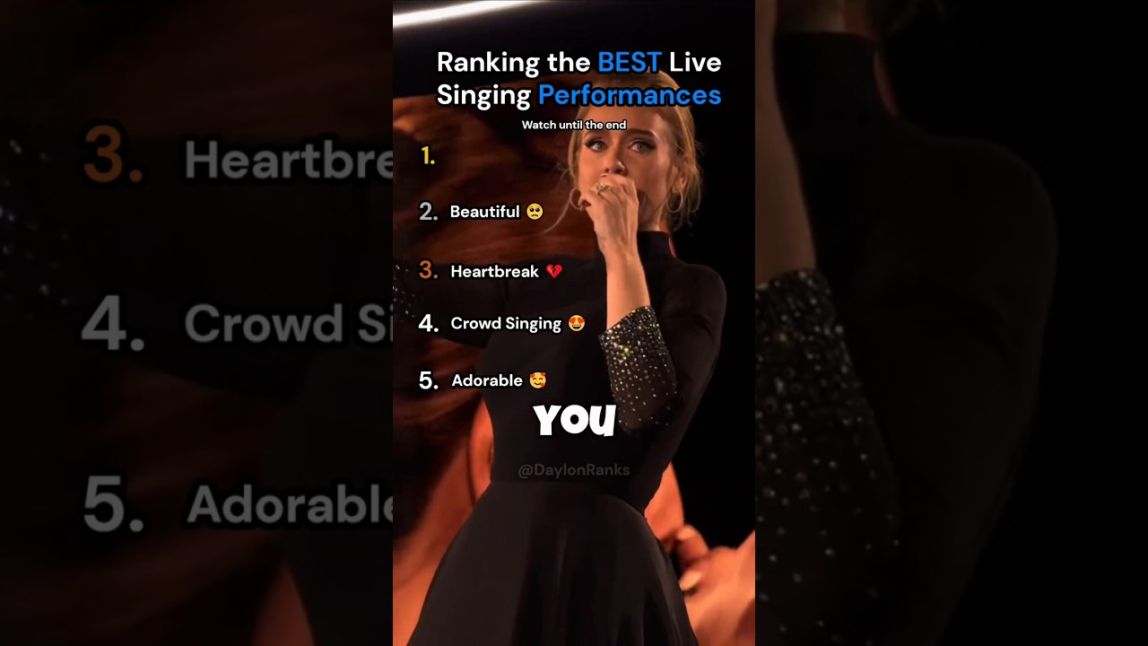 Ranking the BEST Live Singing Performances