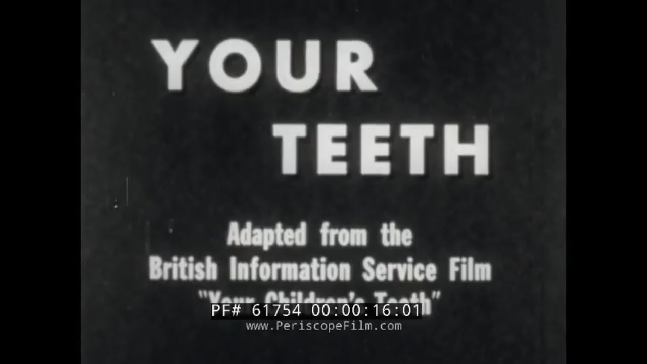 1940s CHILDREN'S DENTIST  EDUCATIONAL FILM  DENTISTRY & ORAL HYGIENE 61754