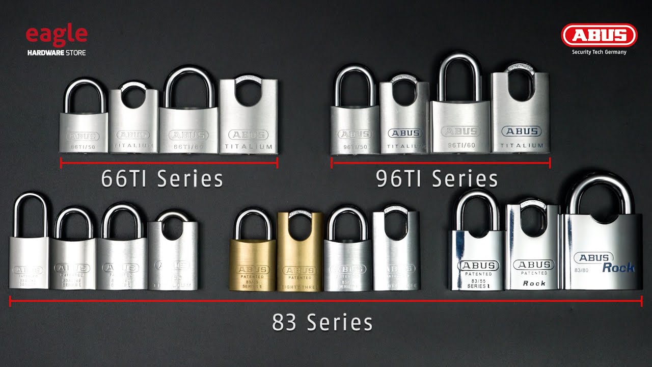 ABUS Comparison 66TI | 96TI | 83 Series (#D10 Keyway) (EAGLE)