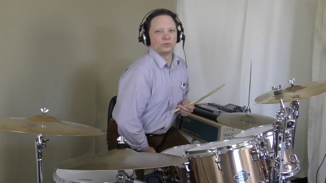 Schlagzeug lernen: Five Stroke Rolls in Grooves (Kurzversion)