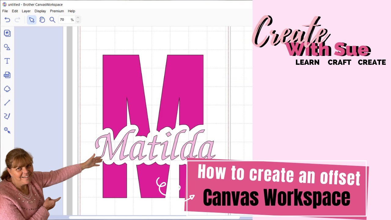 Using The Offset Feature  - Canvas Workspace #ScanNCut #Canvas Workspace