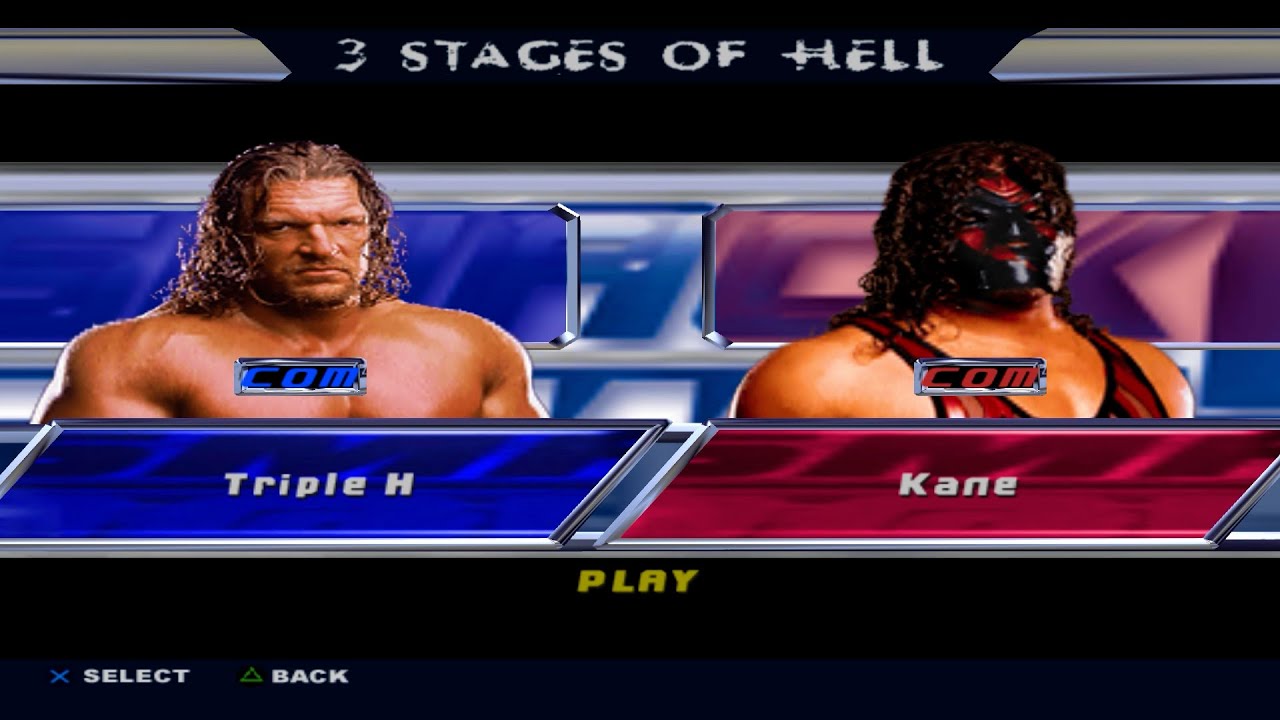 WWE SmackDown! Shut Your Mouth - Triple H VS Kane (3 STAGES OF HELL)