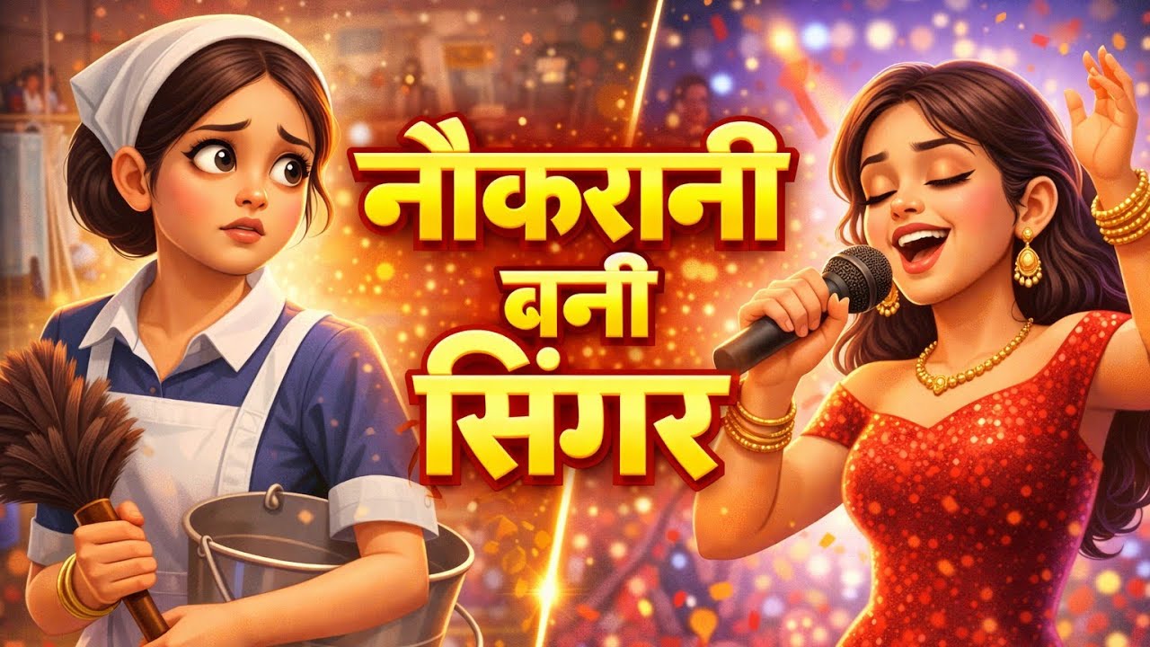 नौकरानी बनी सिंगर #cartoon #ai #shorts #animetoons #animecartoon #aishorts #hindi #kahani